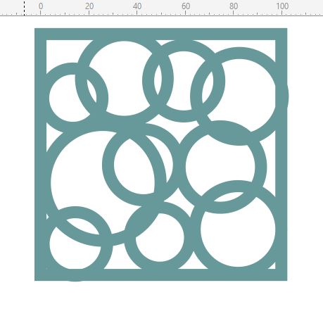 Mini stencils  circles on circles 100 x 100 min buy 5